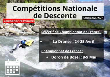 Prévisionnel Compétition NEV Descente 2027